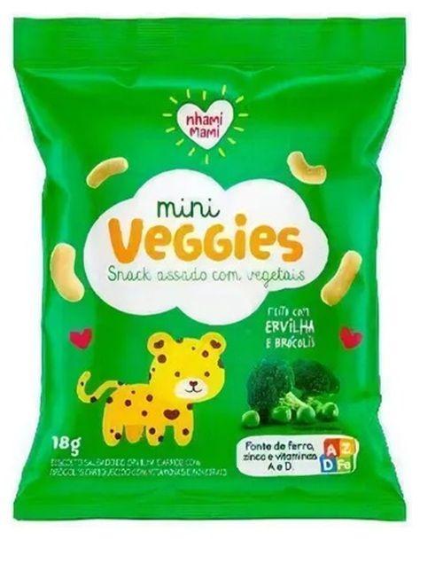Mini Veggies Snack Ervilha E Brócolis 6x18g - Nhami Mami - Seleta